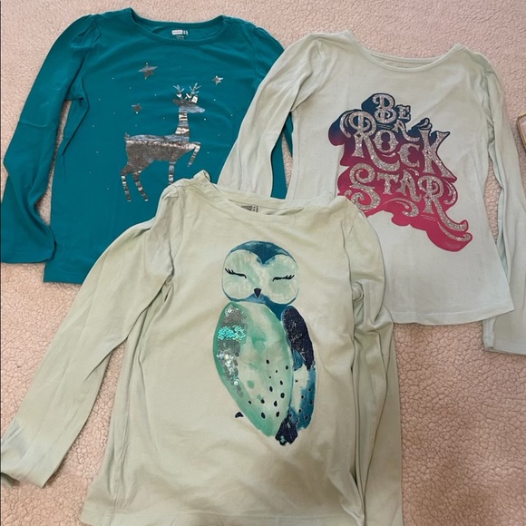 14 Piece Girls Size 10/12 Long Sleeve Tops Bundle - Picture 2 of 13